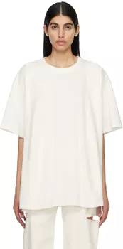 Off-White футболка со вставками MM6 Maison Margiela