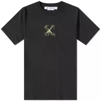 Off-White футболка Splash Arrow, черный