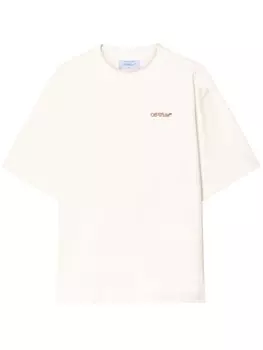 Off-White футболка Tape Arrow, белый