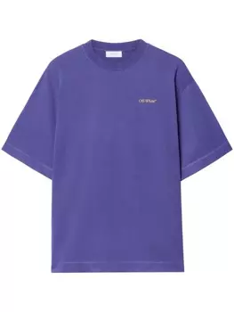 Off-White футболка Tape Arrow, синий
