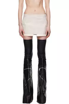 Off-White Hollywood Fog Cutoff Denim Mini-юбка Rick Owens