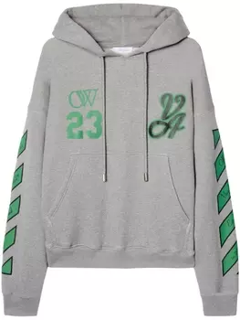Off-White худи 23 Varsity Skate, серый