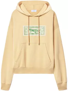 Off-White худи Banknote Arrow, нейтральный