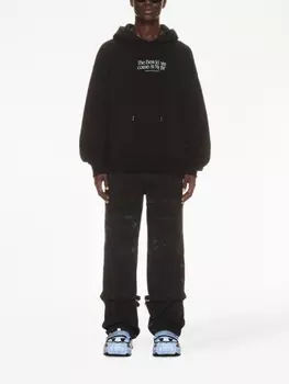 Off-White худи Best Ideas с надписью, черный