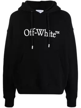Off-White худи Big Bookish Skate, черный