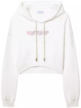 Off-White худи Bookish Roses, белый