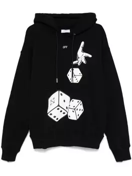 Off-White худи Dices Skate, черный