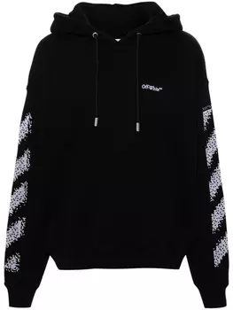 Off-White худи Pixel Diagonal, черный
