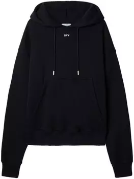 Off-White худи с графичным принтом, черный