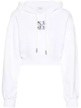 Off-White худи с логотипом Arrows, белый