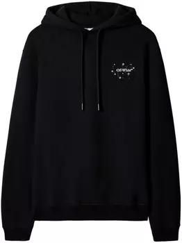Off-White худи с логотипом Bling Star Arrow, черный