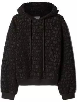 Off-White худи с логотипом, черный