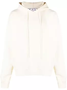 Off-White худи с логотипом, нейтральный цвет