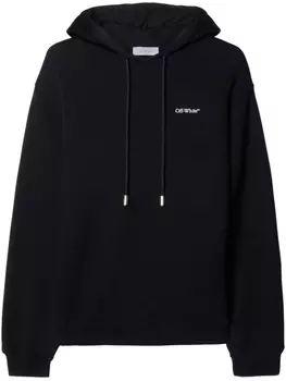 Off-White худи с принтом, черный