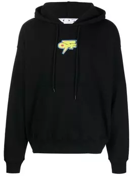 Off-White худи с принтом Thunder, черный