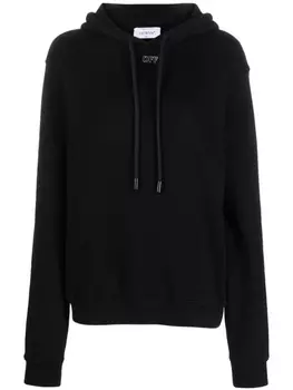Off-White худи с вышивкой Arrows, черный