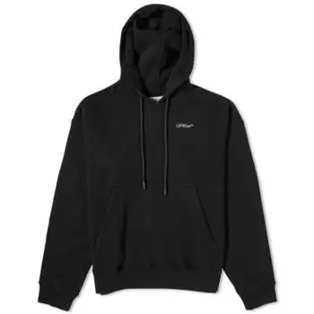 Off-White худи Scratch Arrow Popover, черный