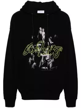 Off-White худи Script Mary, черный