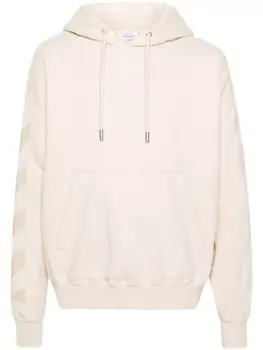 Off-White худи Skate в диагональную полоску, нейтральный цвет