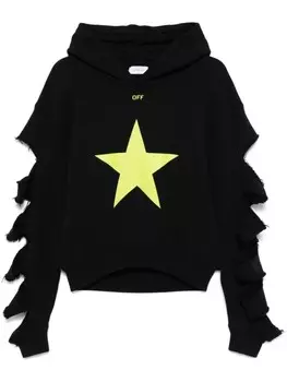 Off-White худи Star Undercut, черный