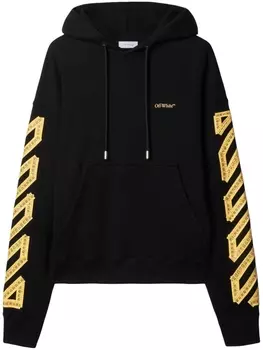 Off-White худи Tape Arrow, черный