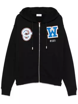 Off-White худи Wiz Patch Skate, черный