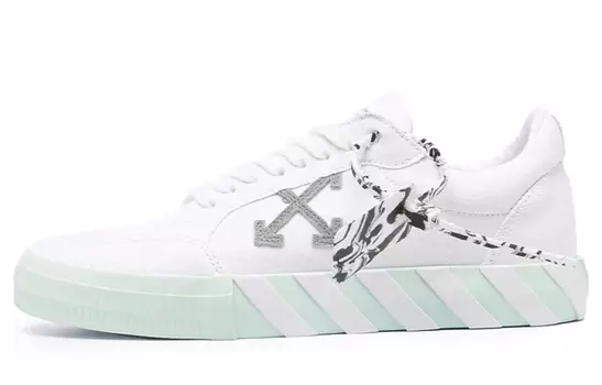 Кроссовки мужские Off-White Vulc Low Eco, белый / мятно - зеленый