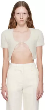 Off-white Кардиган Le Papier 'La Maille Neve' JACQUEMUS