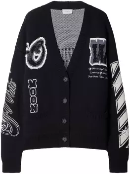 Off-White кардиган Varsity Bling, черный