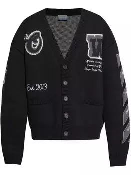 Off-White кардиган Varsity, черный