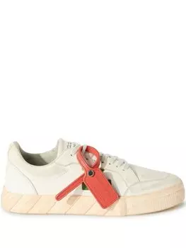 Off-White кеды Low Vulcanized с эффектом потертости, нейтральный цвет