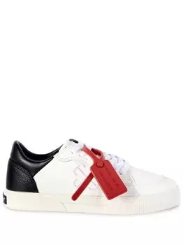 Off-White кеды Vulcanized с контрастной биркой, белый