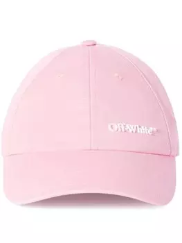 Off-White кепка с логотипом, розовый
