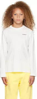 Off-White Kids Белая футболка с длинными рукавами Monster Arrow