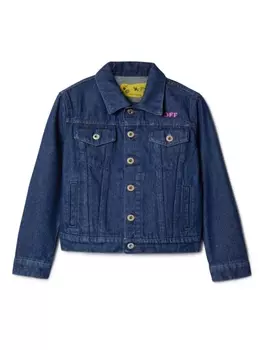 Off-White Kids джинсовая куртка Off Stamp, синий