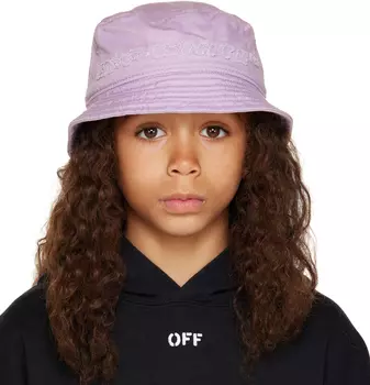 Off-White Kids Фиолетовая панама Industrial 2.0