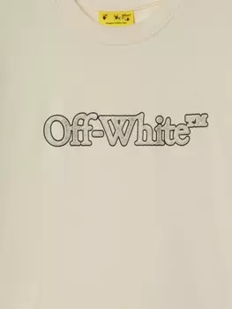 Off-White Kids футболка Big Bookish, белый