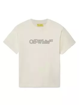 Off-White Kids футболка Big Bookish, белый