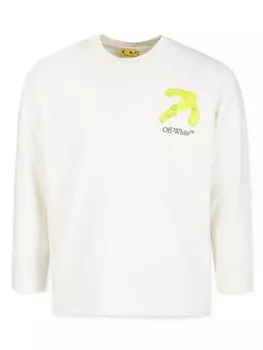 Off-White Kids футболка из хлопка с принтом стрелы, белый