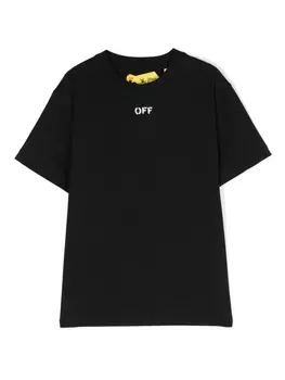Off-White Kids футболка Off Stamp, черный
