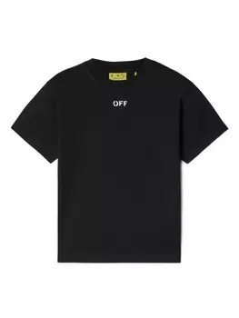 Off-White Kids футболка Off Stamp, черный