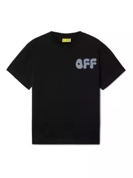 Off-White Kids футболка с логотипом Arrows, черный