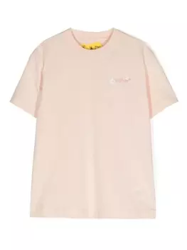 Off-White Kids футболка с логотипом Arrows, розовый