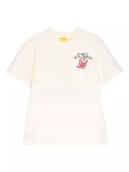 Off-White Kids футболка с логотипом, белый