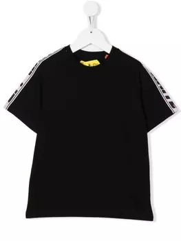 Off-White Kids футболка с логотипом, черный