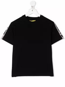 Off-White Kids футболка с логотипом, черный