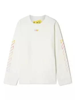 Off-White Kids футболка с принтом Arrow, белый