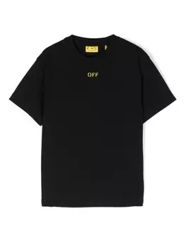 Off-White Kids футболка с принтом стрелок, черный