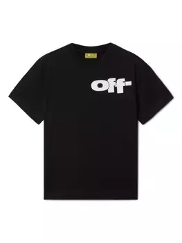 Off-White Kids футболка Type Graphic, черный