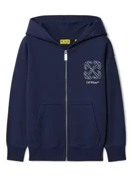Off-White Kids худи Arrow 3D, синий